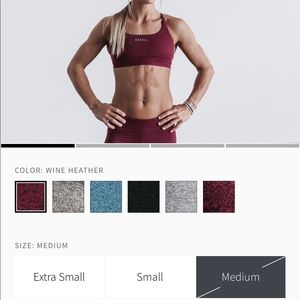 WOMANS Nobull Bra PLUSH WINE HEATHER Medium